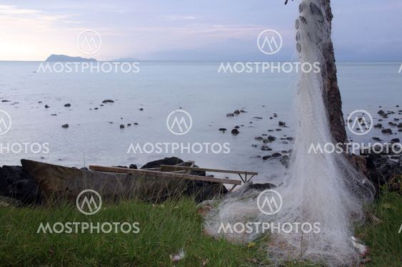 Boat and fishing net