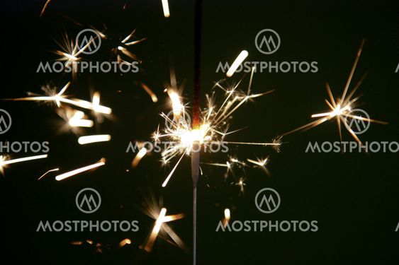 Fireworks stars and sparkles