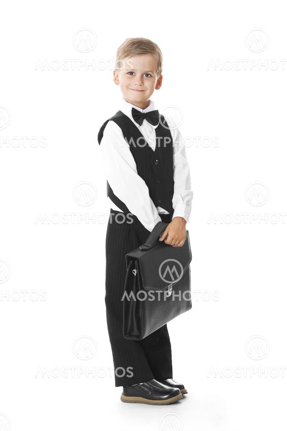 Boy in a suit
