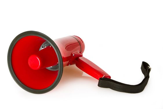 Red megaphone
