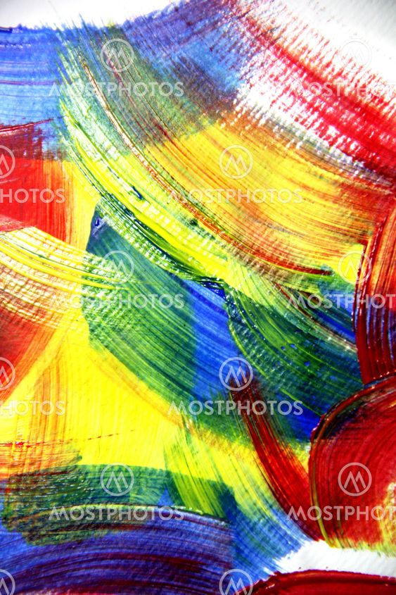 Vivid playful strokes background
