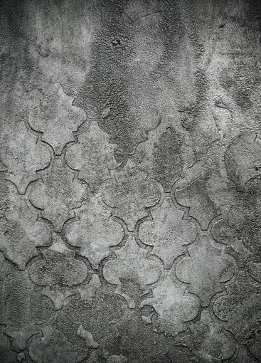 Concrete cement wall with decorative technique pattern...