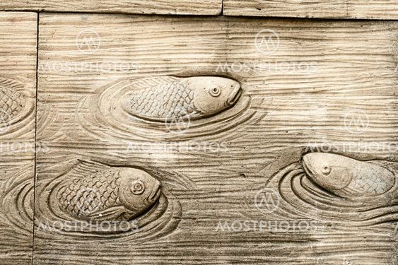 native molding art on wall in thai style