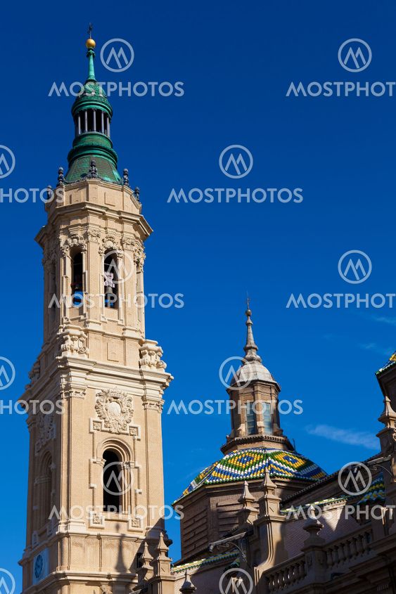 Bell tower of The Pilar, Zaragoza, Spain