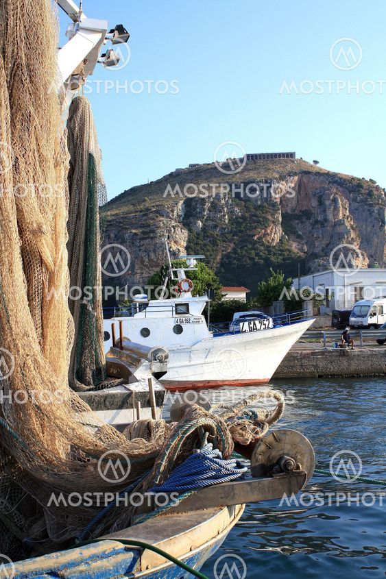 Port in Terracina. Italy.