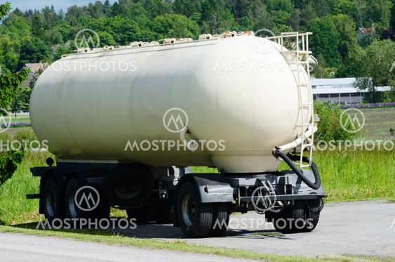 tank car parked in the summer
