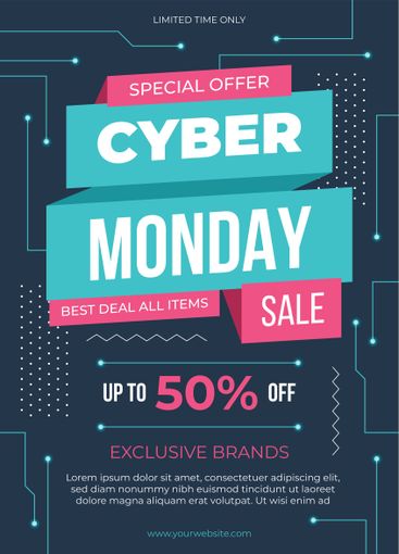 Cyber monday flyer