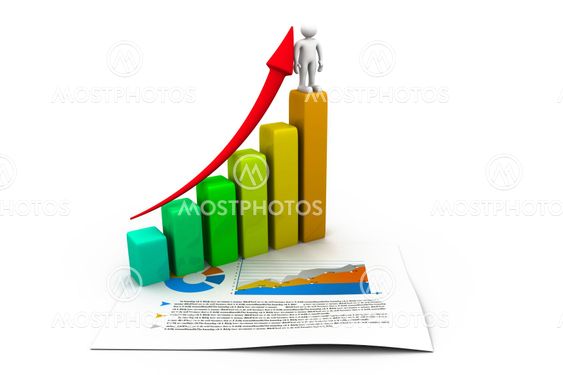 Business concept. graph and charts