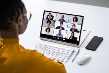 Online Video Conference Work Call