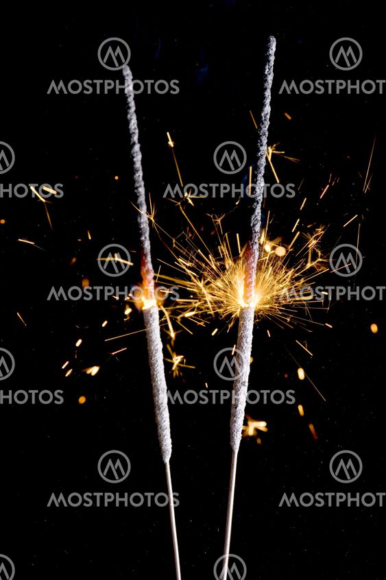 Sparkler close up