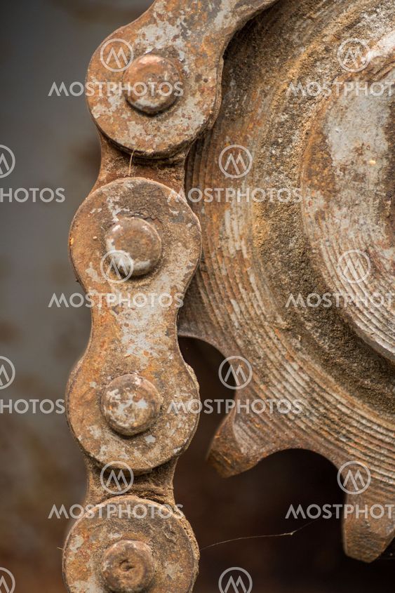 chain on cogwheel