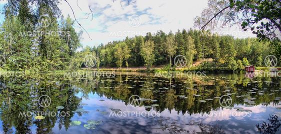 cabin by the lake
