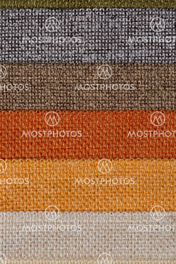 Multi color fabric texture samples