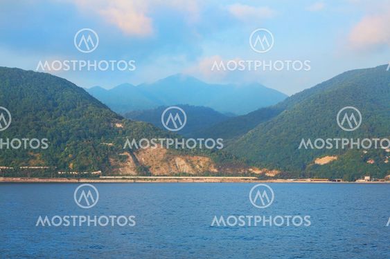 view of coast near city of Sochi