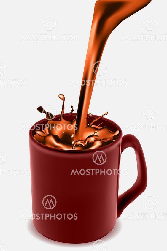 kaffe Mugg med choklad kaffe