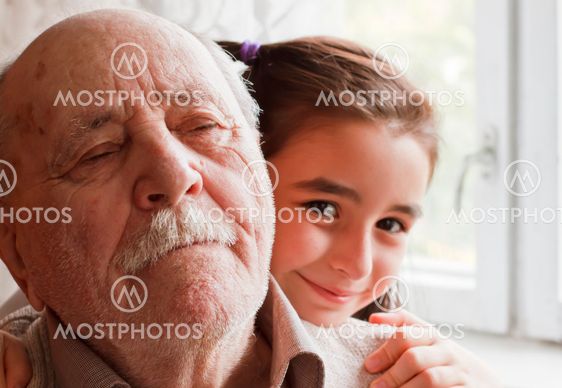 grandfather and granddaughter