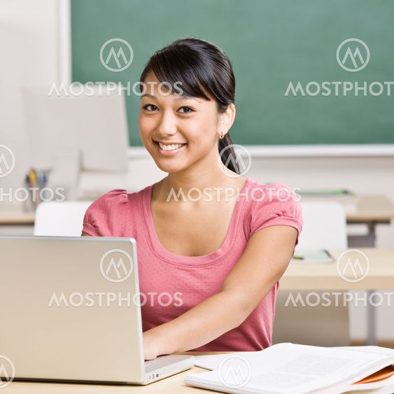Young Woman in Classroom