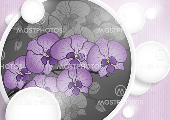 Abstract Background With White Paper Circles.