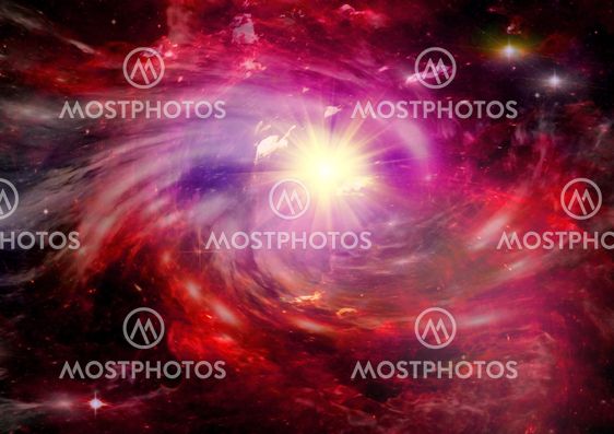 galaxy in a free space