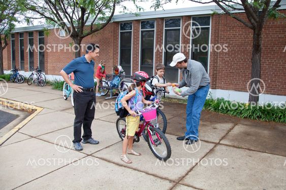 Kids Biking to School