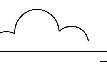 Money in Cloud Storage Concept with Minimalist Line Art...
