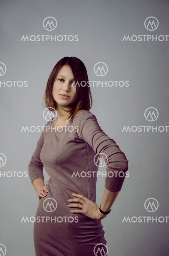 Girl in evening dress