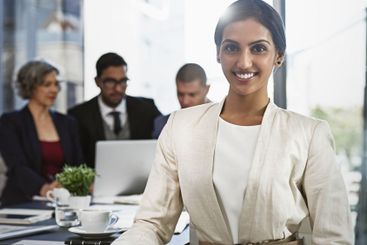 Office, portrait and businesswoman with leadership for...