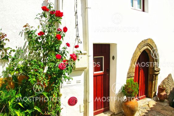Street of Castelo de Vide, south of Portugal.