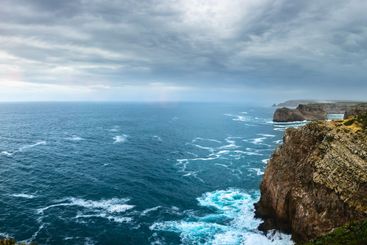 beautiful summer beach at the algarve coast in portugal