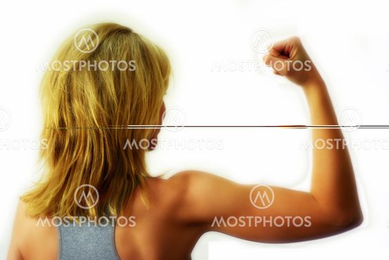blonde fit woman