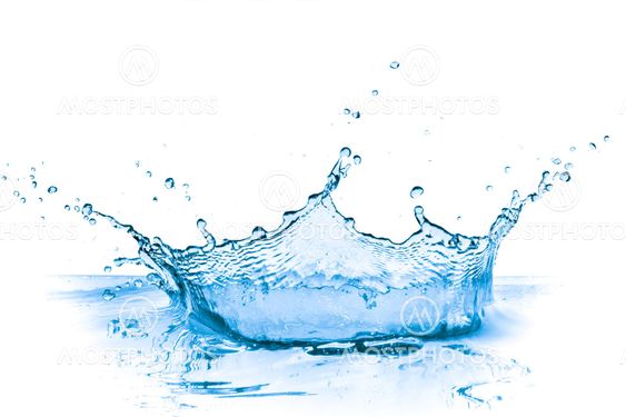 blue water splash