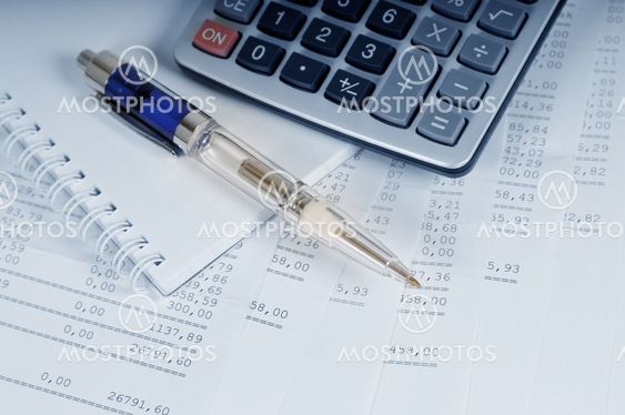 Calculator and pen