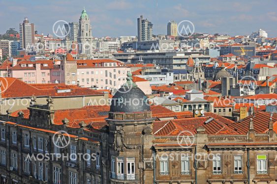 Portugal. Porto. Aerial view over the city Portugal. Porto. Aerial view over the city