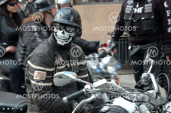 Motorcycle rally in Wroclaw, Poland