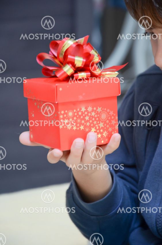 A child and a gift