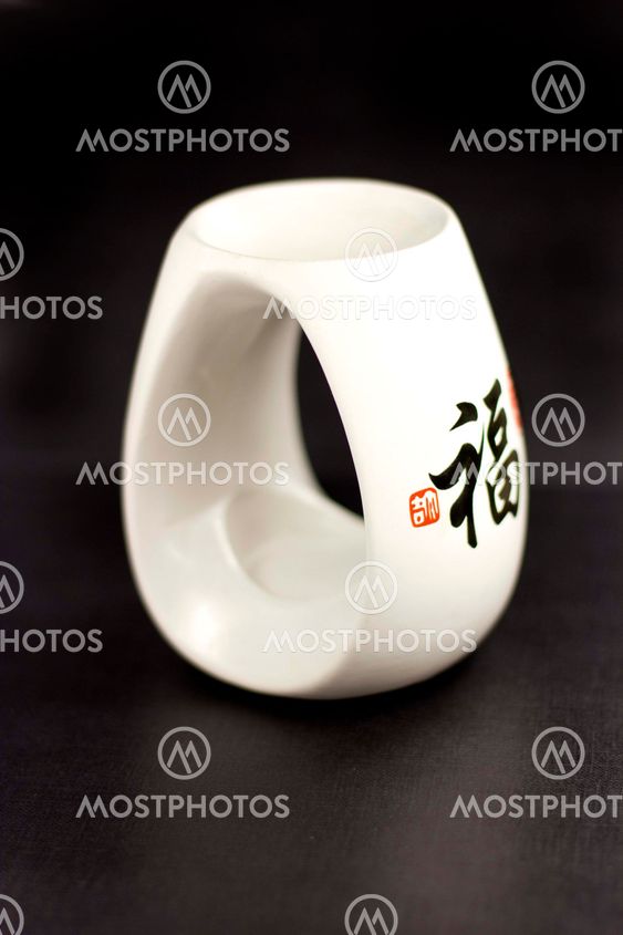 Oil burner on a black background