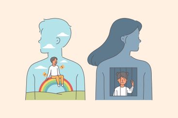 Influence childhood on psychological health of men and...