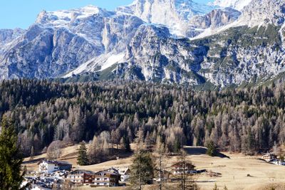 Cortina d'Ampezzo mountains at daylight