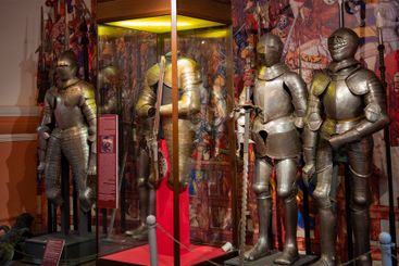 Exposition of European knightly armor