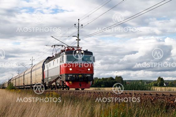 Freight trains outside kristinehamn
