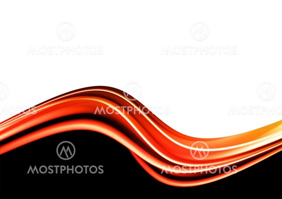 red orange waves