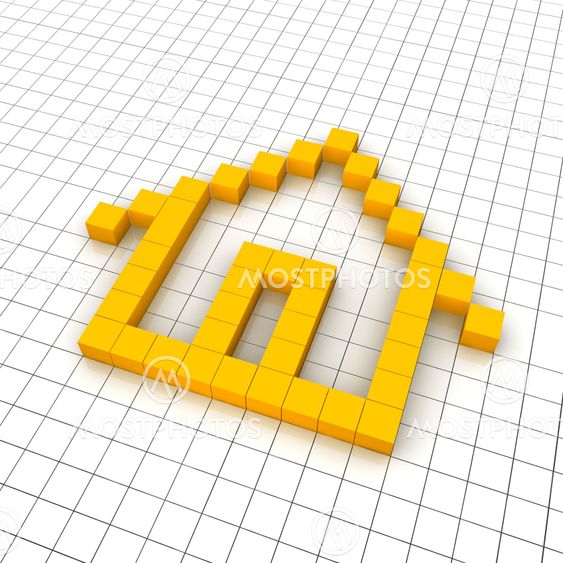 Home 3d icon in grid