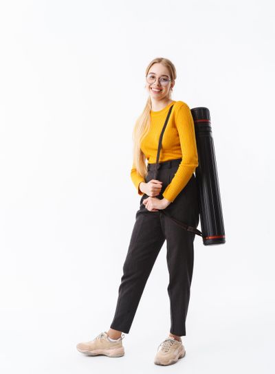 Full length of an attractive young woman architect