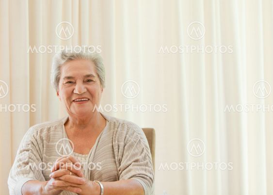 Radiant woman looking at the camera