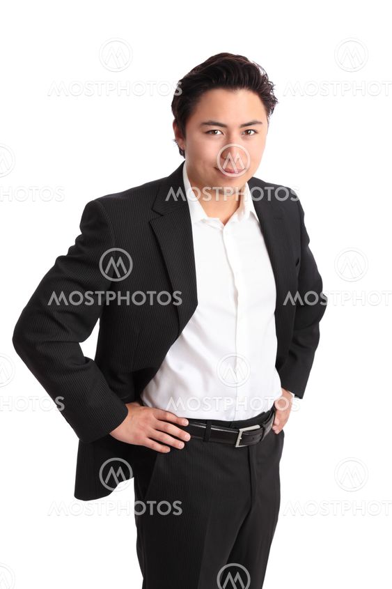 Young relaxed businessman