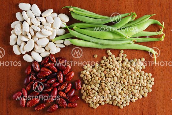 Various types of beans