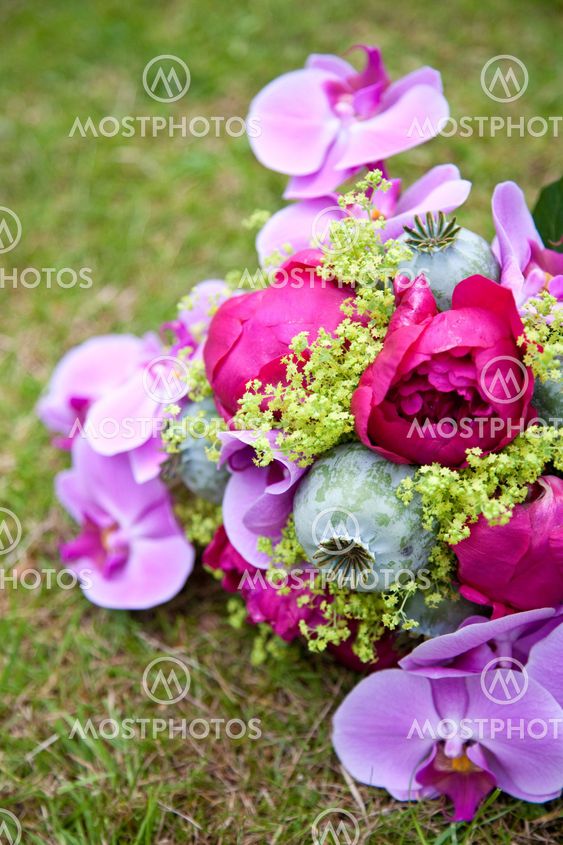Colorful wedding bouquet