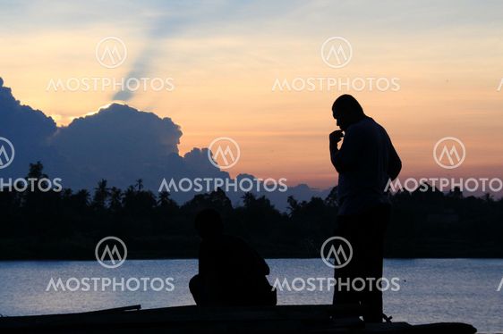 Fishing At Dusk