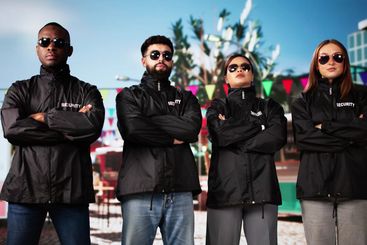 Security Guard Event Service At Street Food Event