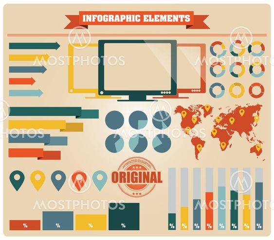 Collection of infographic elements